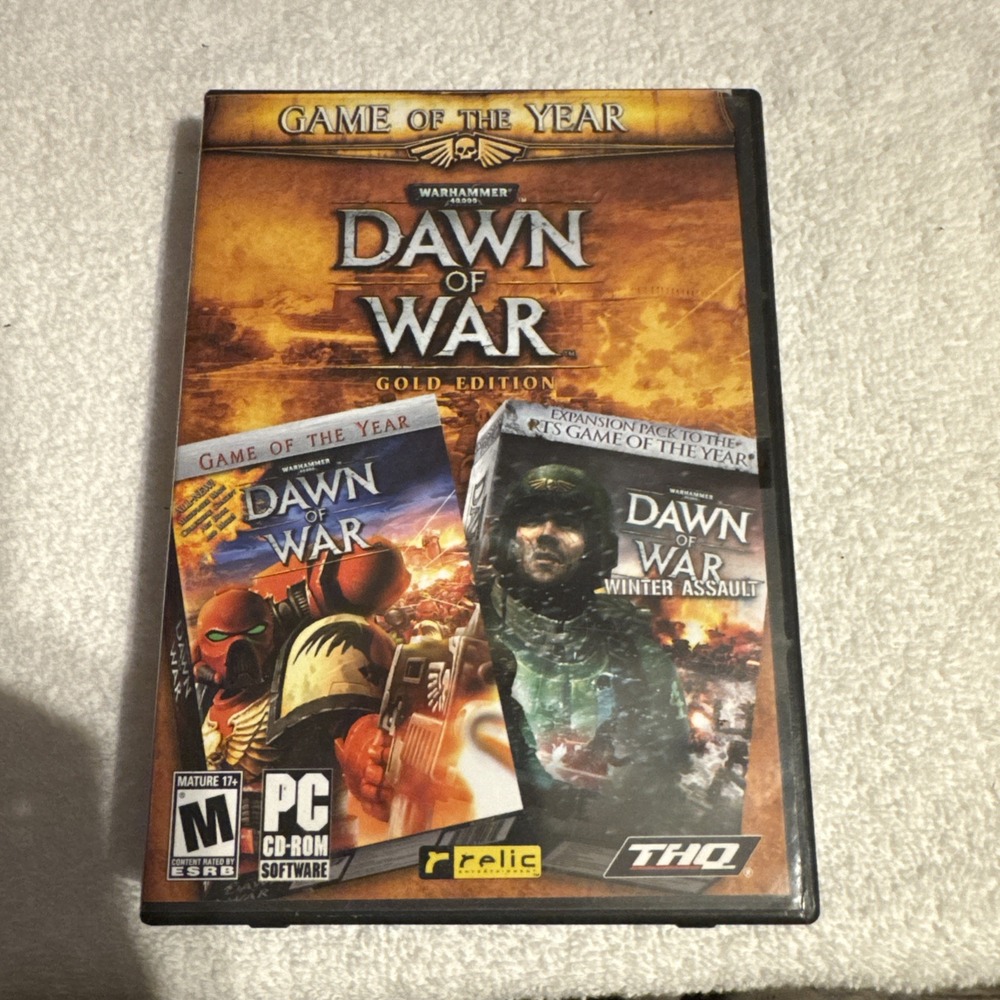 Warhammer 40000 Dawn of War Gold Edition‎ PC Game GOTY Winter Assault Expansion